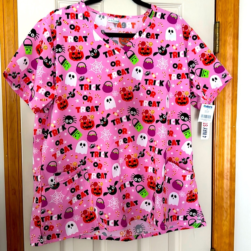 Halloween Women’s Scrub Top